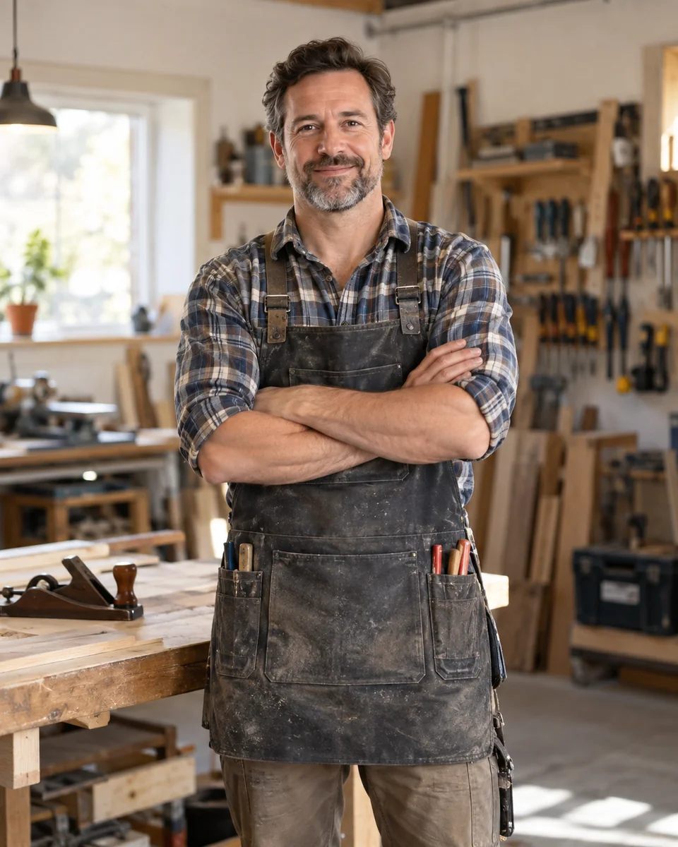 Prestator profesionist într-un atelier cu unelte